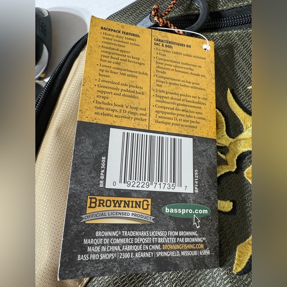 Browning Fishing Backpack Tackle - Picture 7 of 11